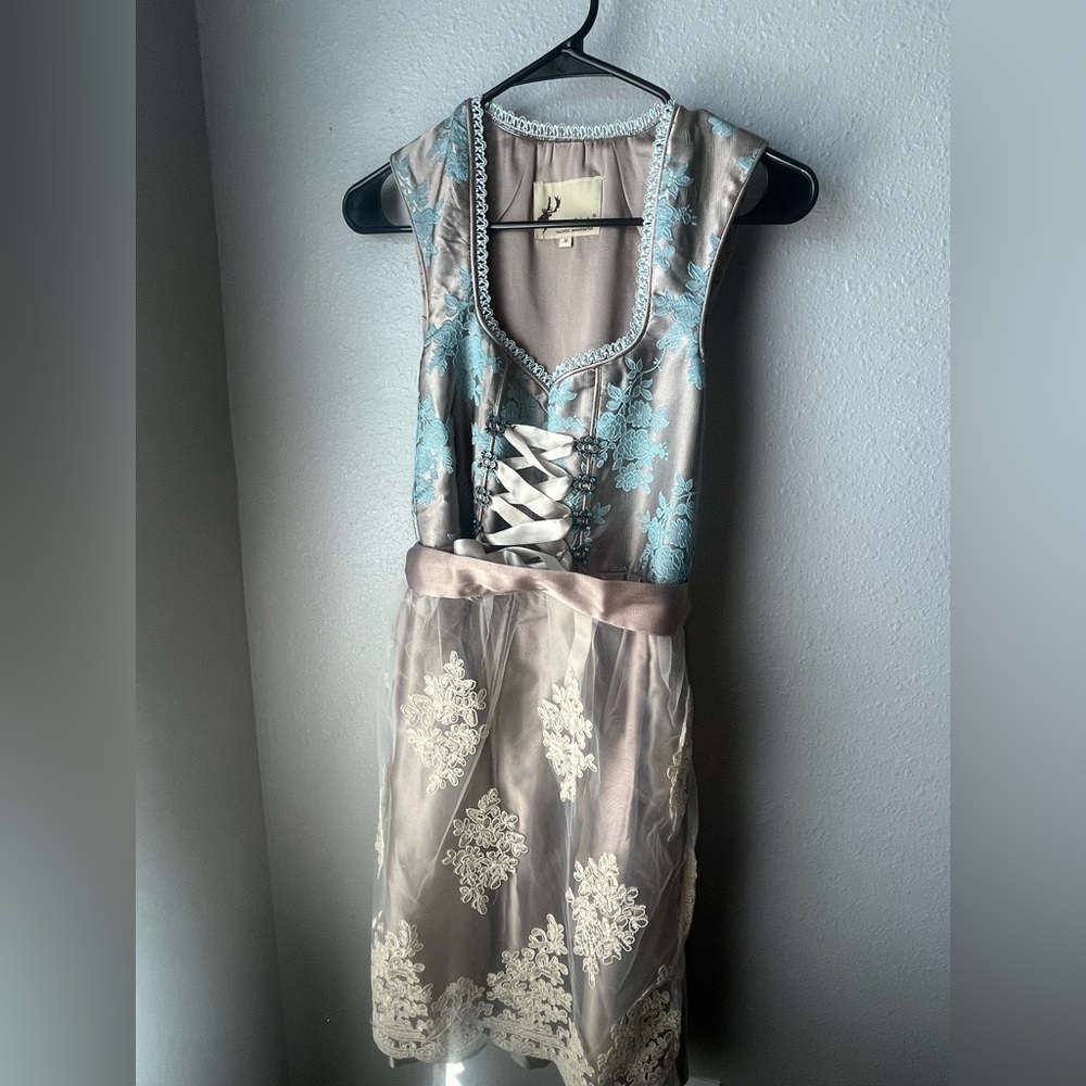 Bronze blue dirdnl/ Oktoberfest dress
